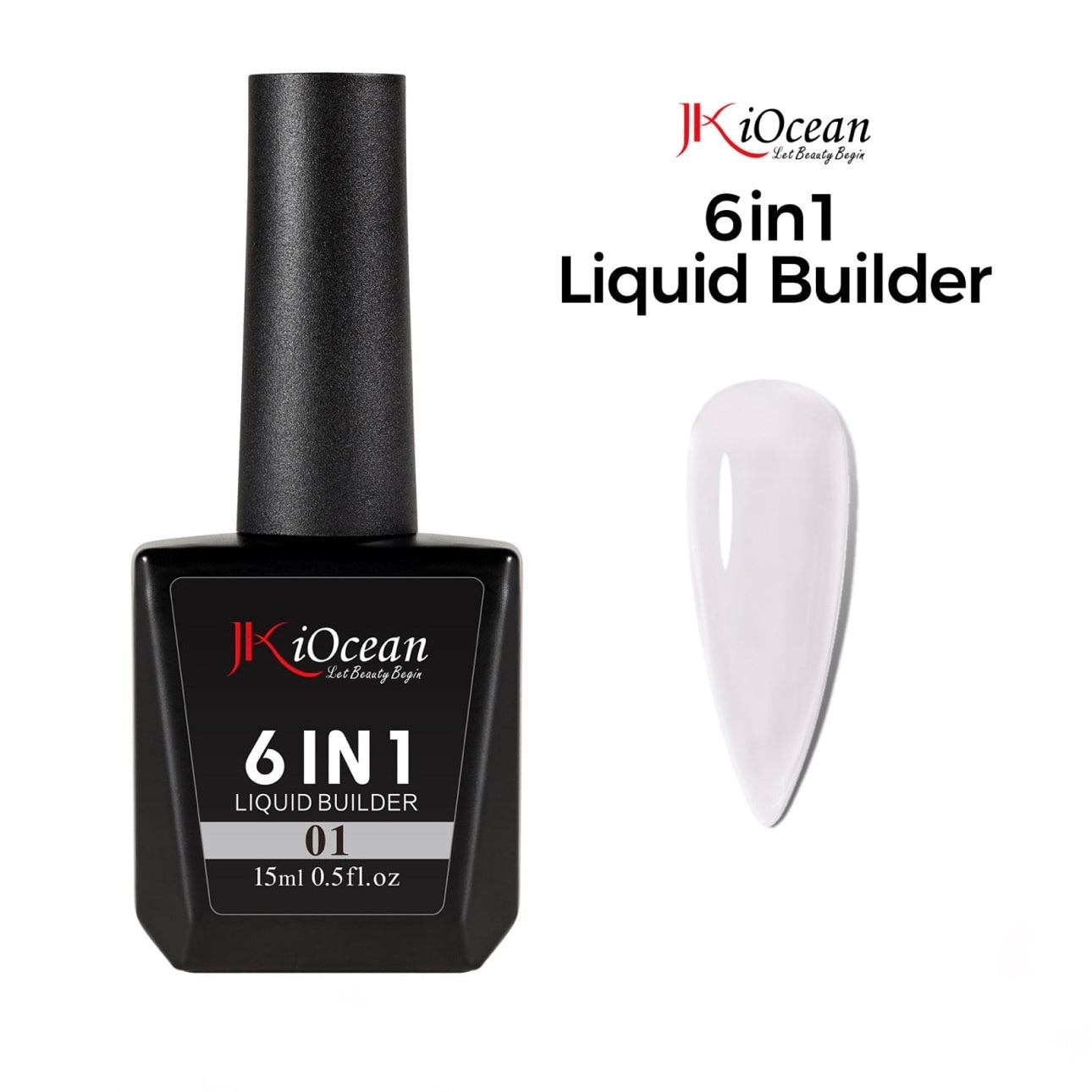 JKiOcean 6 in 1 Liquid Builder Gel - 01