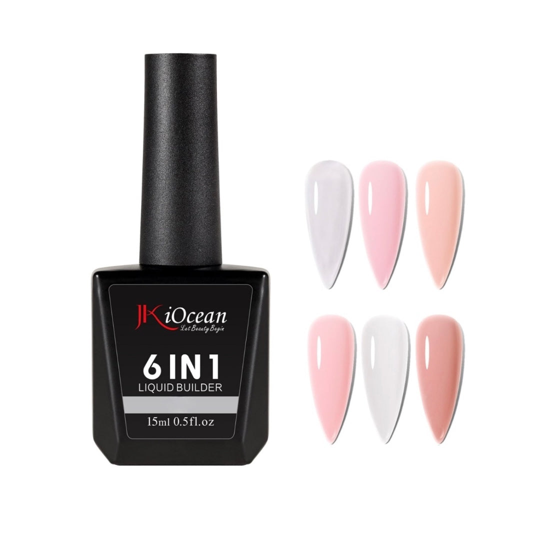 JKiOcean 6 in 1 Liquid Builder Gel - Full Set