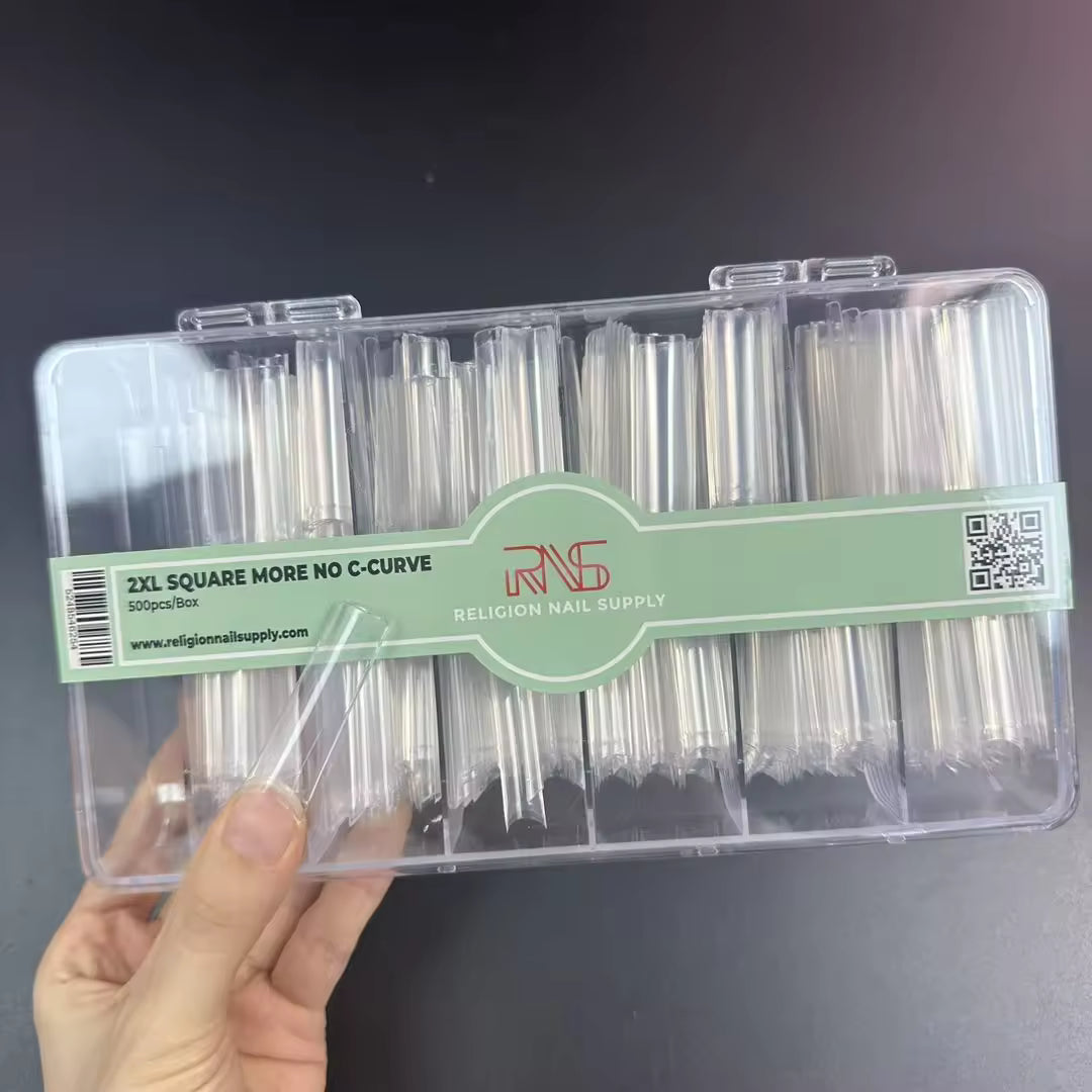 2XL Square More No C-Curve Tips - 500pcs/box