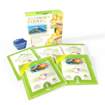 Volcano Spa: 6 Step Pedicure Kit - Lemongrass & Ginger (Enlightenment)
