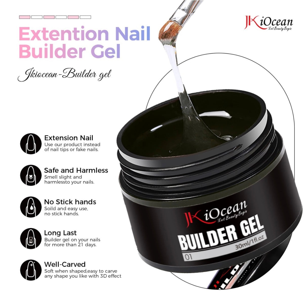JKiOcean Builder Gel Jar - 04