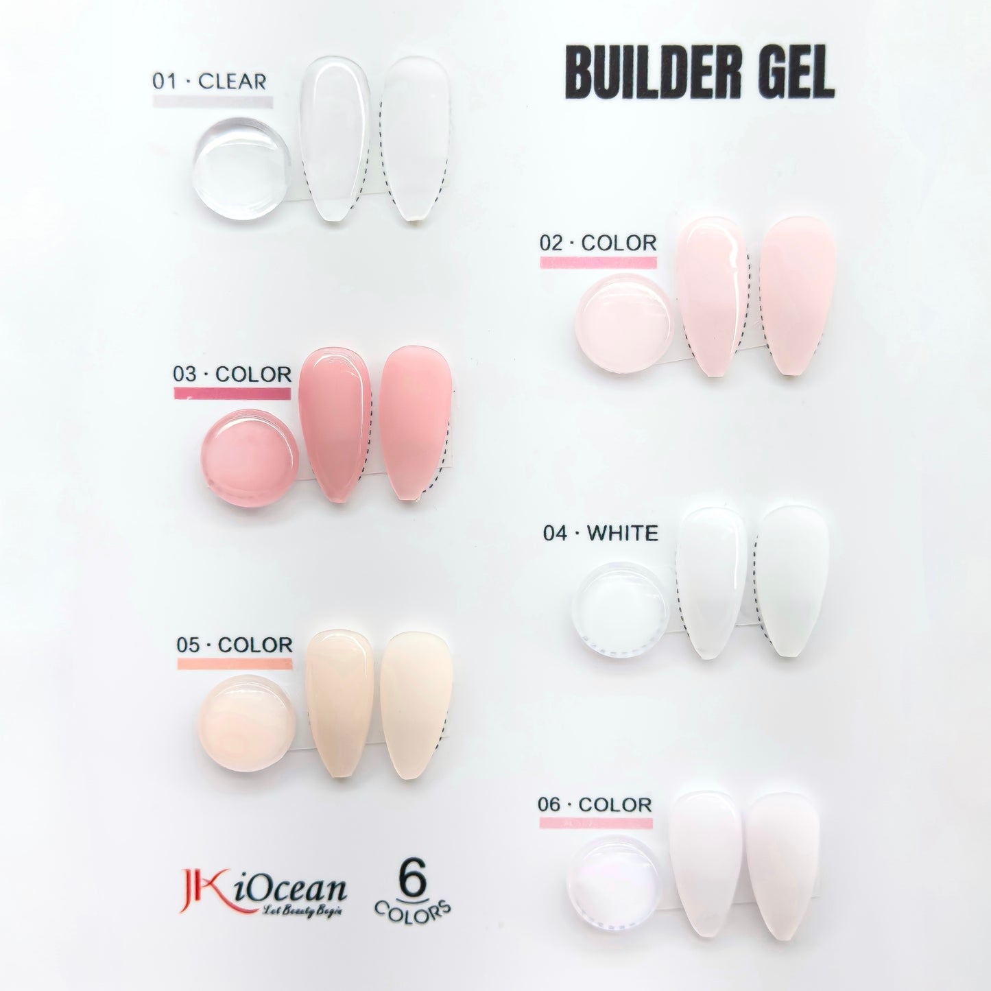 JKiOcean Builder Gel Jar - Full Set