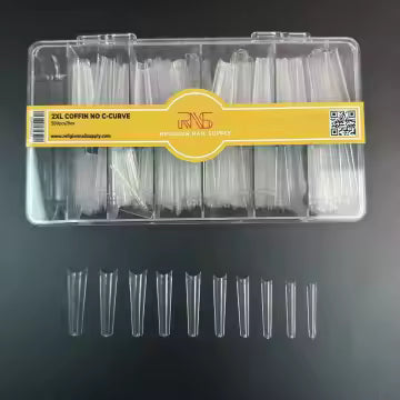 2XL Coffin No C-Curve Tips - 500pcs/box