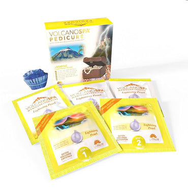 Volcano Spa: 6 Step Pedicure Kit - Jasmine (Lighting Pearl)