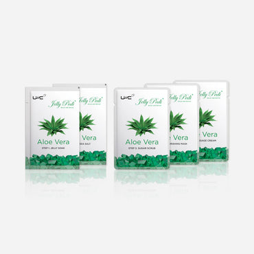 USC Jelly Pedi: 5 Step Kit - Aloe Vera
