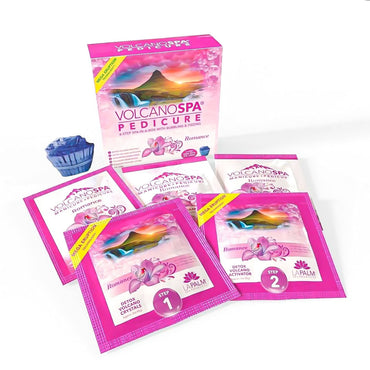 Volcano Spa: 6 Step Pedicure Kit - Romance