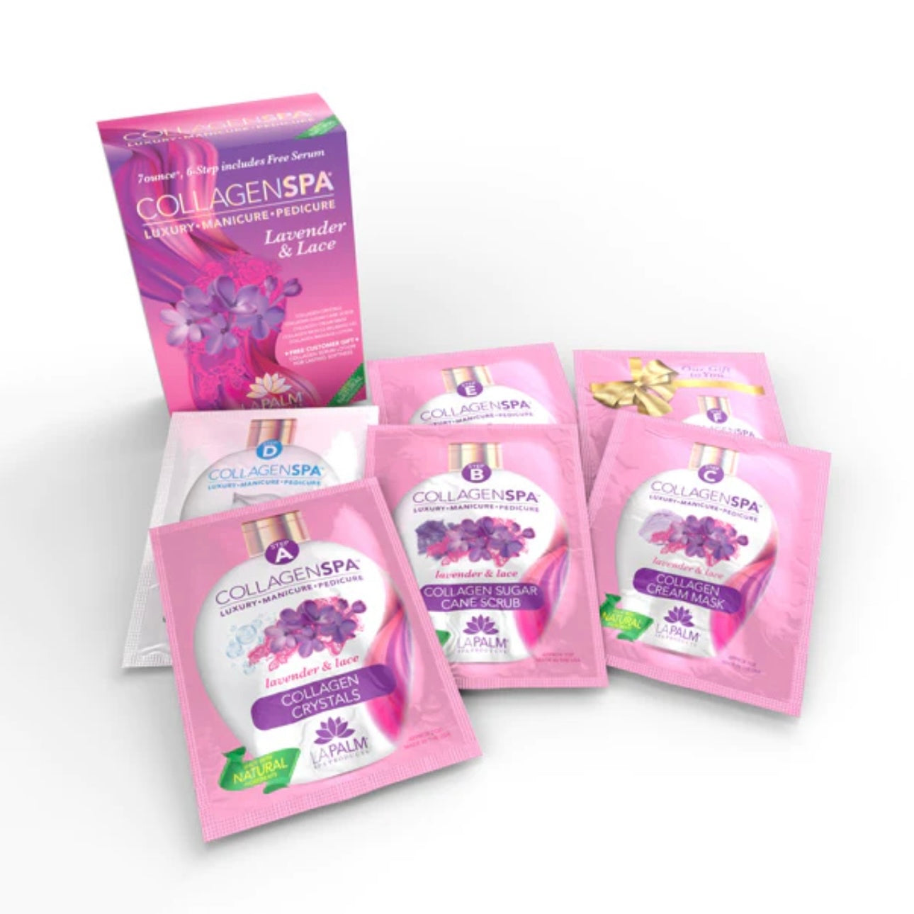 LaPalm Collagen Spa: 6 Step Kit - Lavender & Lace