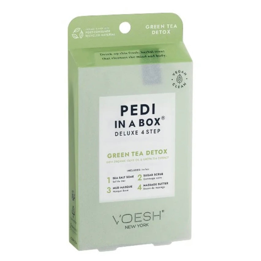 VOESH Pedi In A Box: Deluxe 4 Step - Green Tea Detox