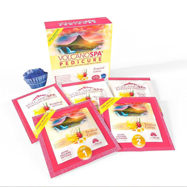 Volcano Spa: 6 Step Pedicure Kit - Tropical Citrus