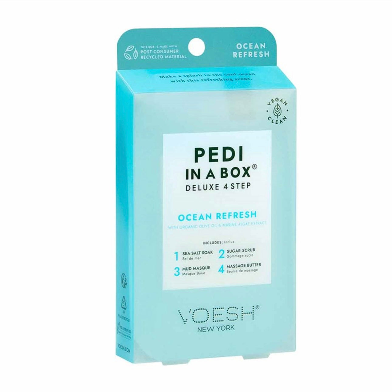 VOESH Pedi In A Box: Deluxe 4 Step - Ocean Fresh