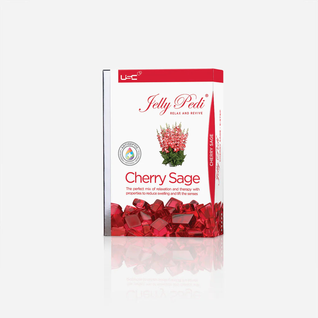 USC Jelly Pedi: 5 Step Kit - Cherry Sage