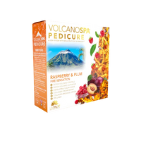 Volcano Spa: 6 Step Pedicure Kit - Raspberry & Plum (Fire Sensation)