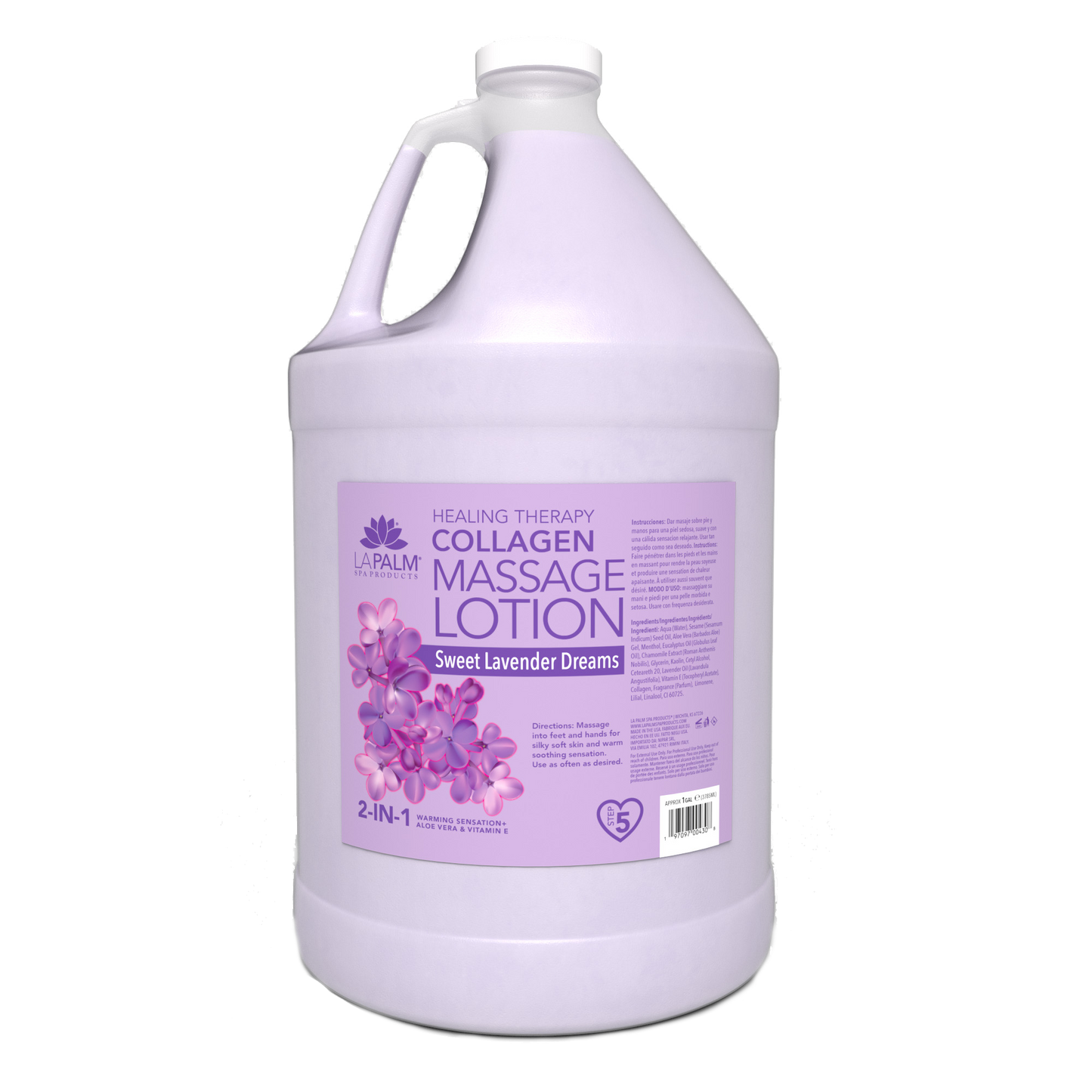 LaPalm Collagen Massage Lotion - Sweet Lavender Dreams (1 Gallon)
