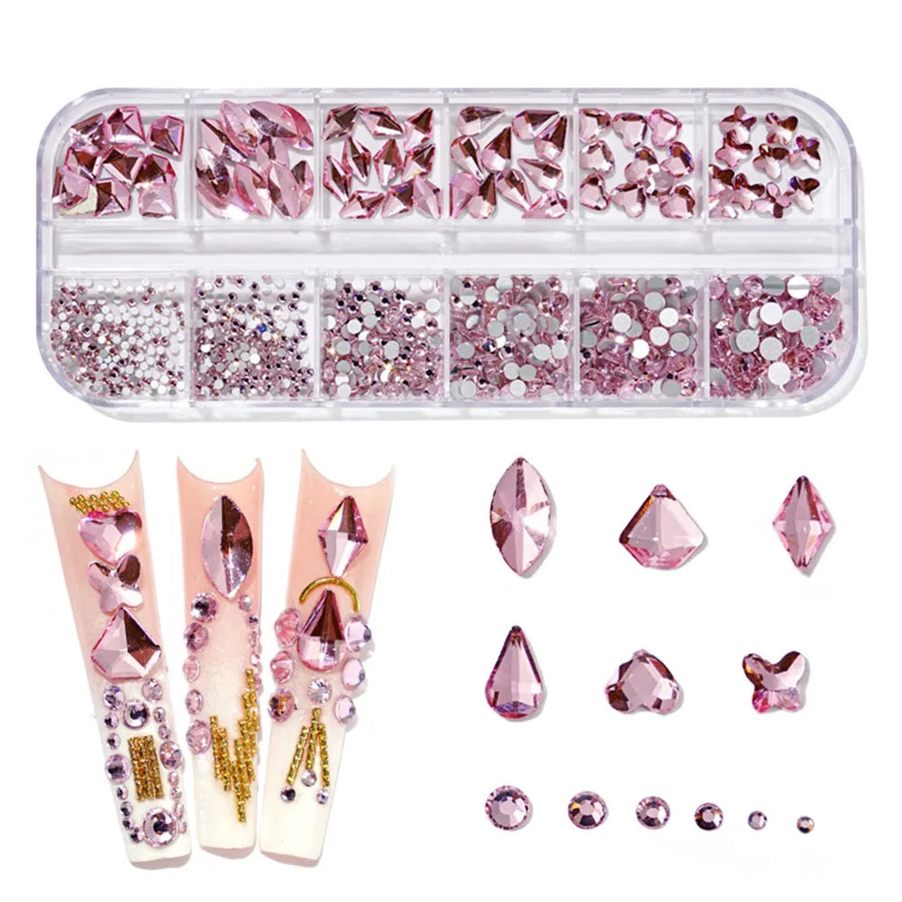 Rhinestone Small Case #10 (Pink)