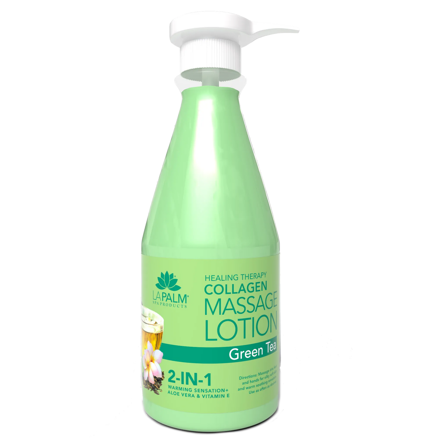 LaPalm Collagen Massage Lotion - Green Tea (24oz)