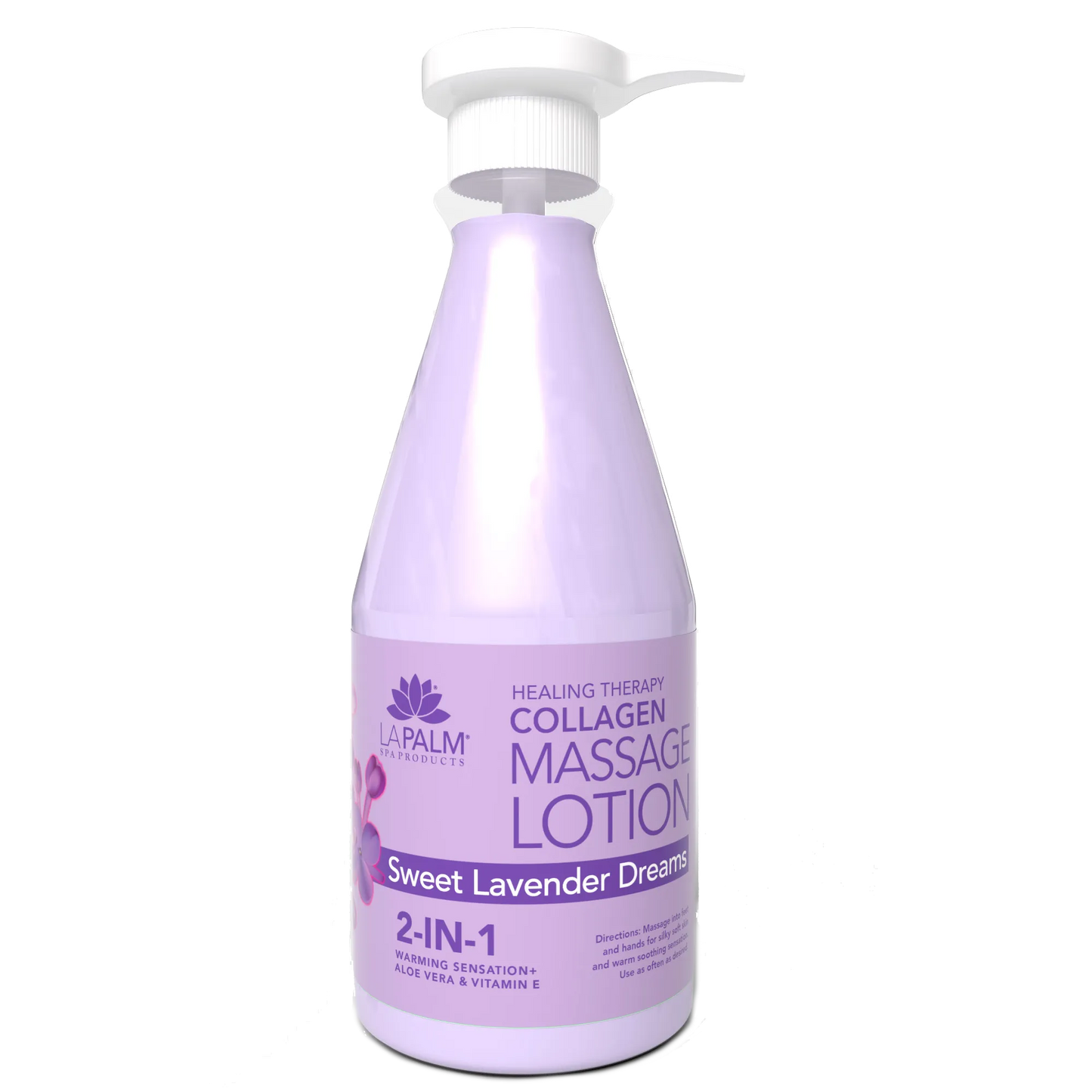 LaPalm Collagen Massage Lotion - Sweet Lavender Dream (24oz)