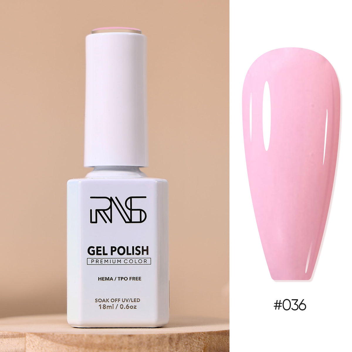 RNS Gel Polish Color Swatch #1 (1 -36) HEMA/TPO FREE