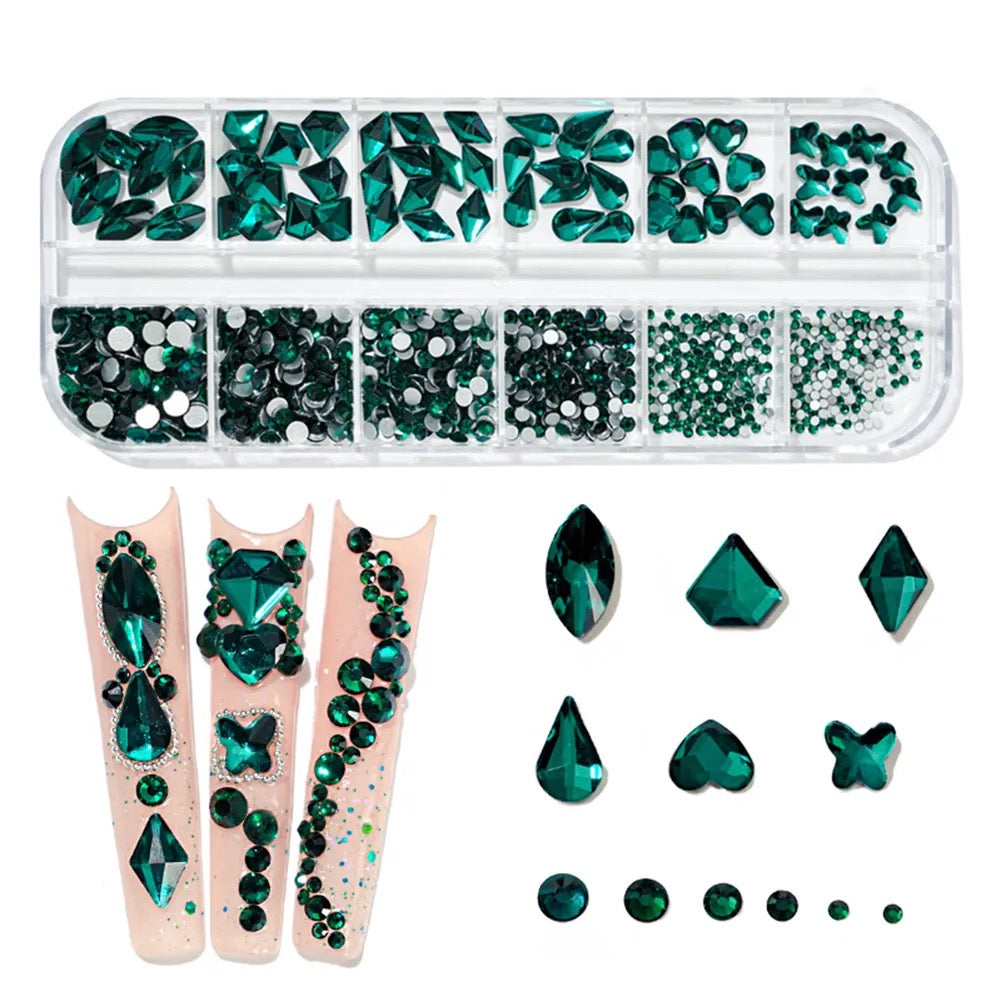 Rhinestone Small Case #3 (Green)