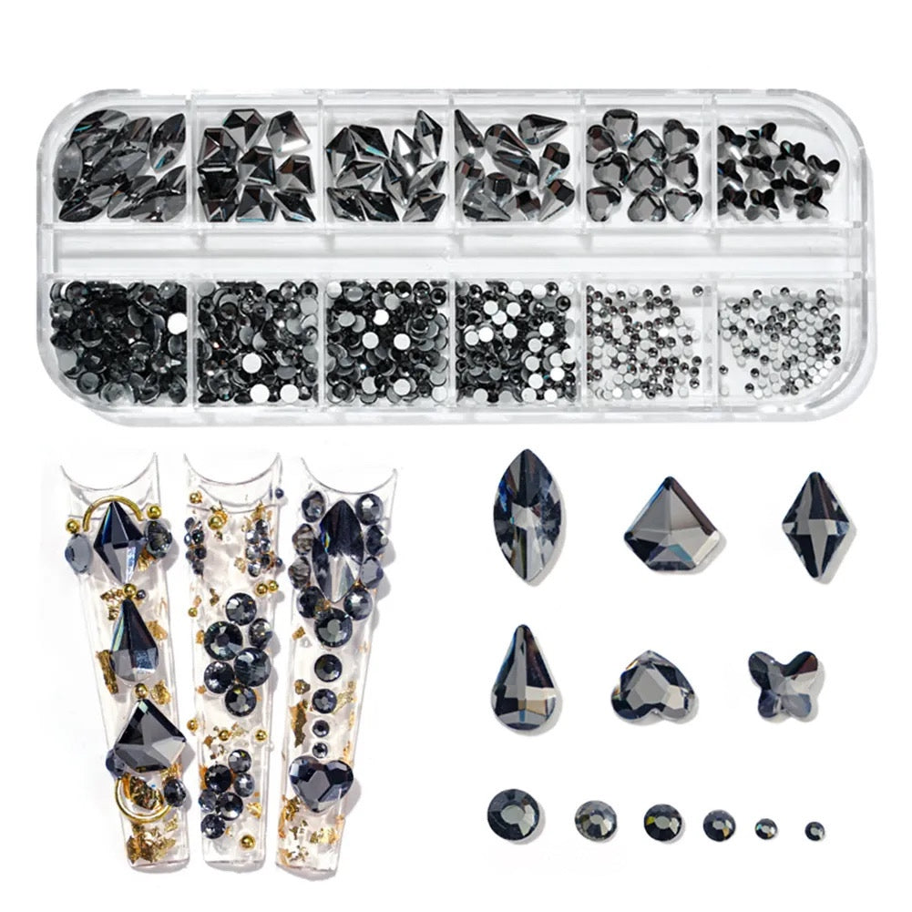 Rhinestone Small Case #7 (Black)