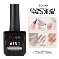 JKiOcean 6 in 1 Liquid Builder Gel - Full Set