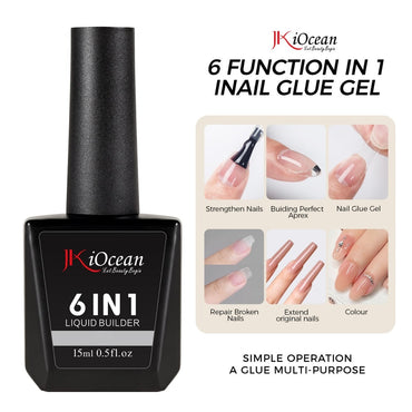 JKiOcean 6 in 1 Liquid Builder Gel - Full Set