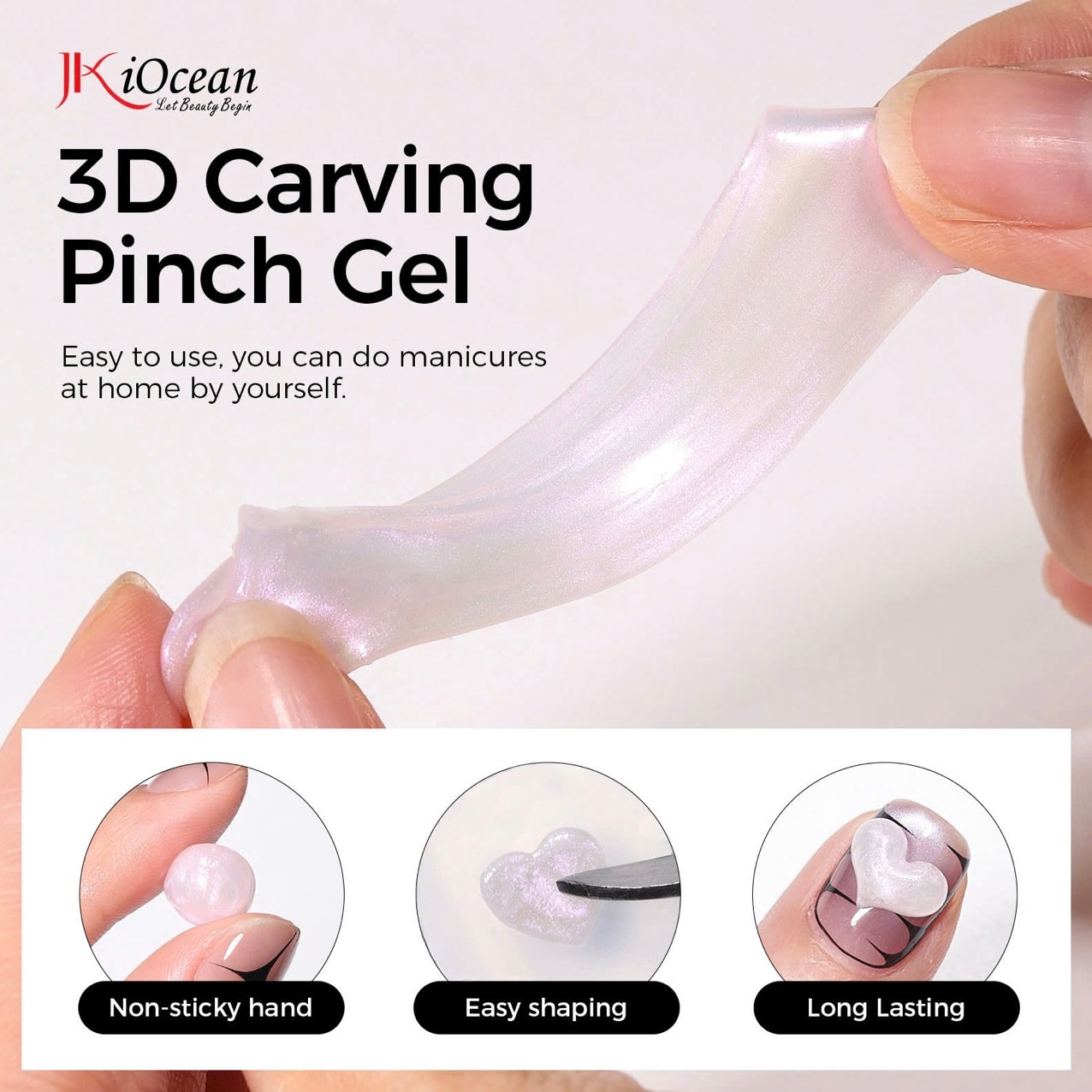JKiOcean 3D Carving Pinch Gel - Seashell