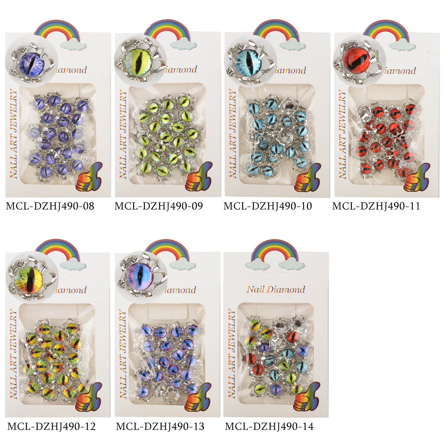 Eyeball Nail Charm 20pcs