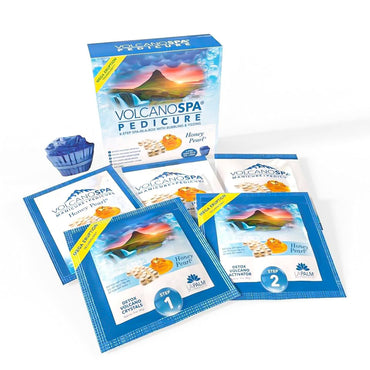 Volcano Spa: 6 Step Pedicure Kit - Honey Pearl