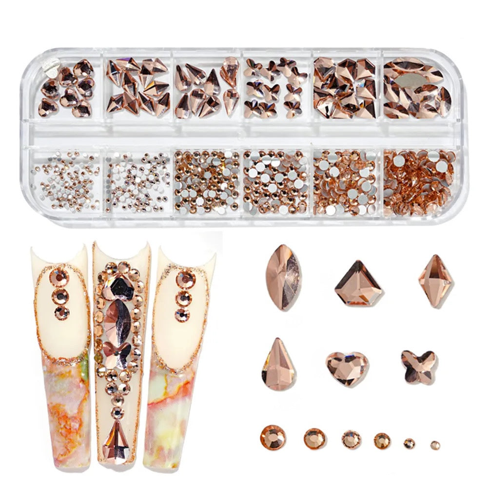 Rhinestone Small Case #9 (Rose Gold)