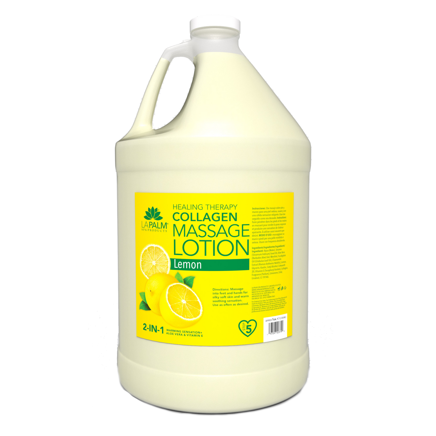 LaPalm Collagen Massage Lotion - Lemon (1 Gallon)