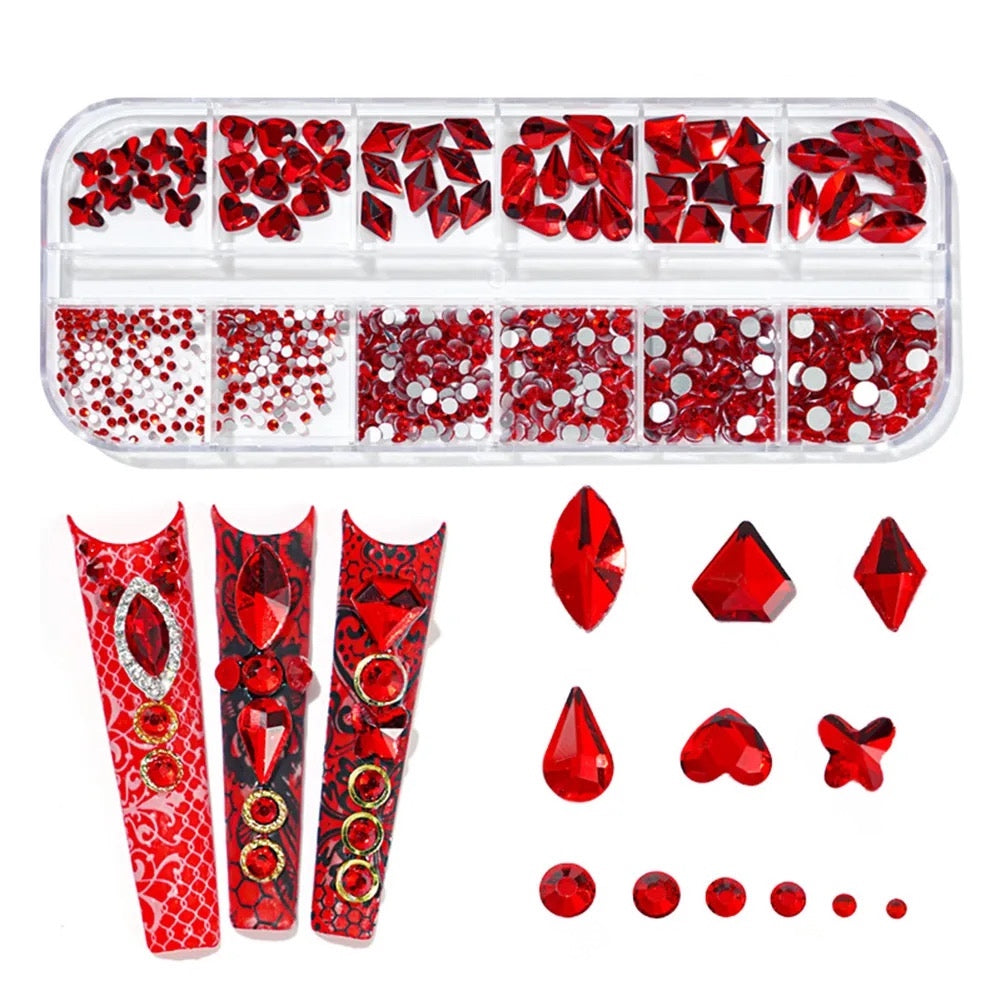 Rhinestone Small Case #2 (Red)