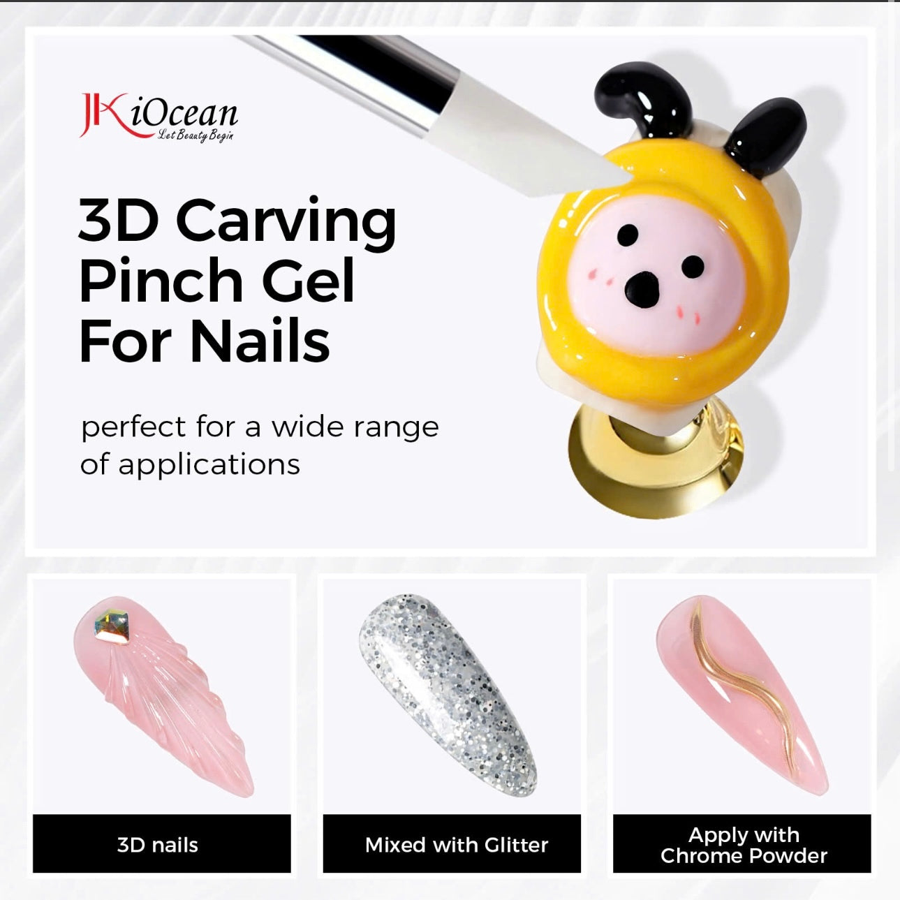 JKiOcean 3D Carving Pinch Gel - Seashell