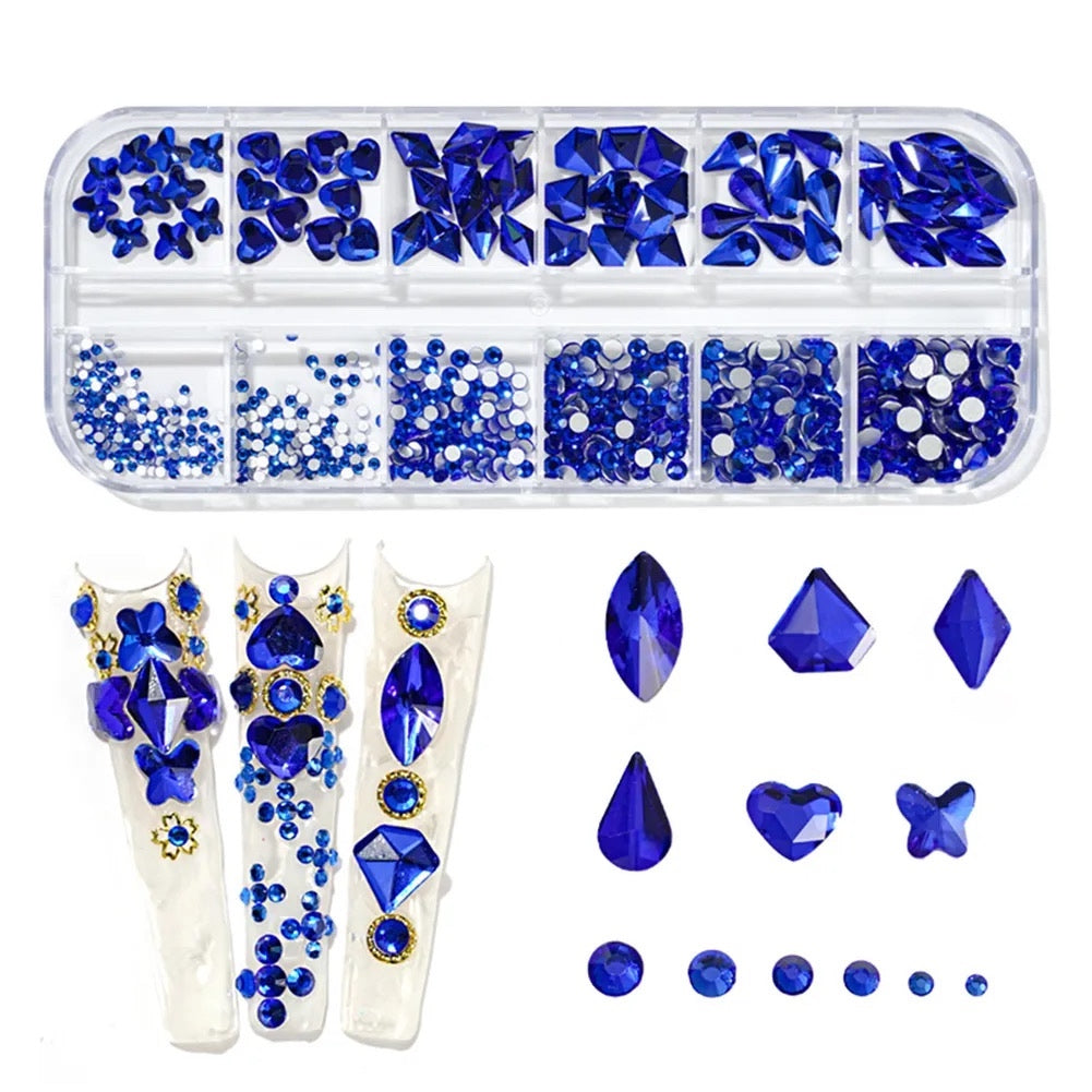 Rhinestone Small Case #4 (Blue)