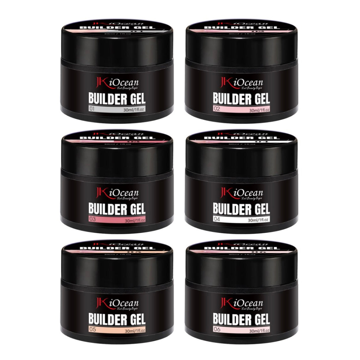 JKiOcean Builder Gel Jar - Full Set