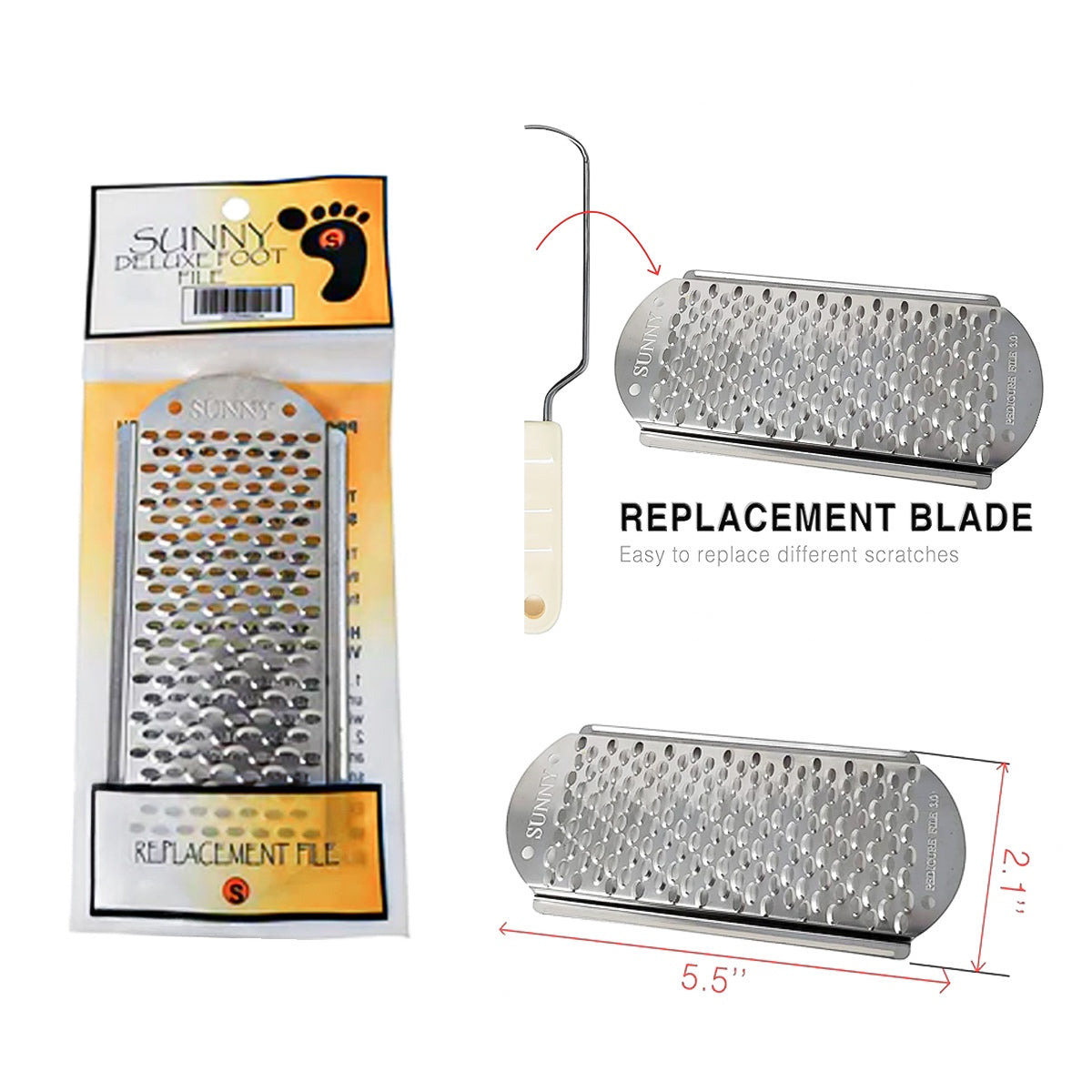 Sunny Deluxe Foot File Replacement Blade