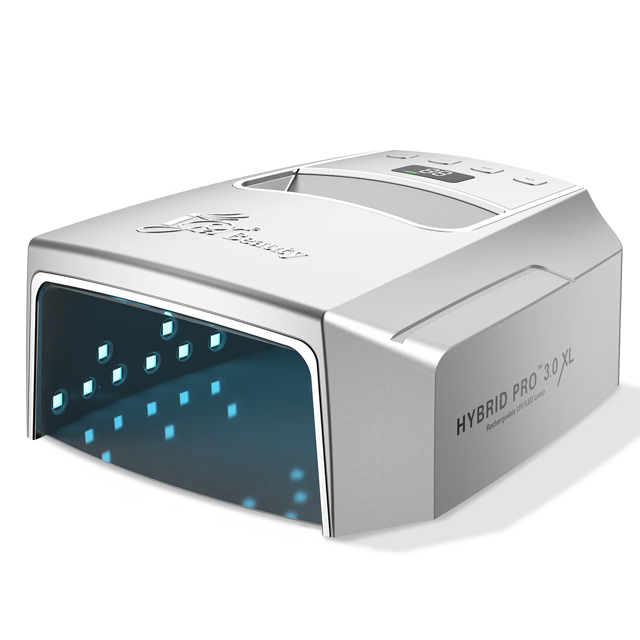 iGel Hybrid Pro 3.0 XL Wireless Rechargeable UV/LED Lamp (Silver)