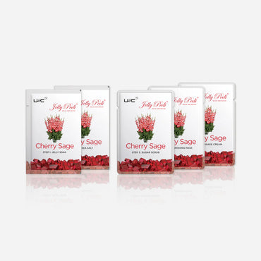 USC Jelly Pedi: 5 Step Kit - Cherry Sage