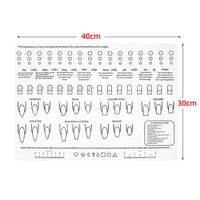 Silicone Acrylic Nail Practice Training Mat