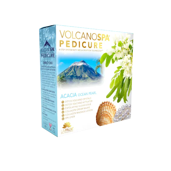 Volcano Spa: 6 Step Pedicure Kit - Ocean Pearl