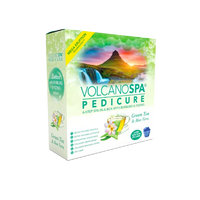 Volcano Spa: 6 Step Pedicure Kit - Green Tea & Aloe Vera