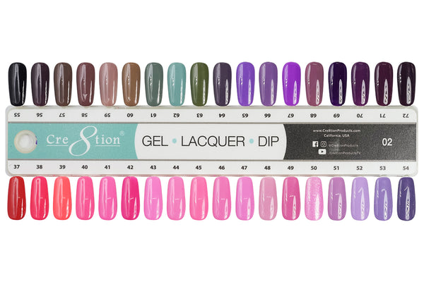 Cre8tion Trio Color Acrylic Dipping & Gel Polish Color # 37 - 72