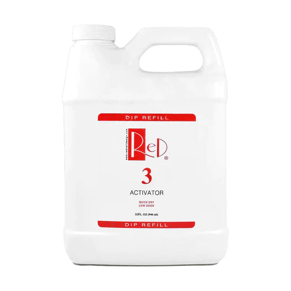 Red Nail Design Dip Liquid #3 Activator - REFILL 32oz