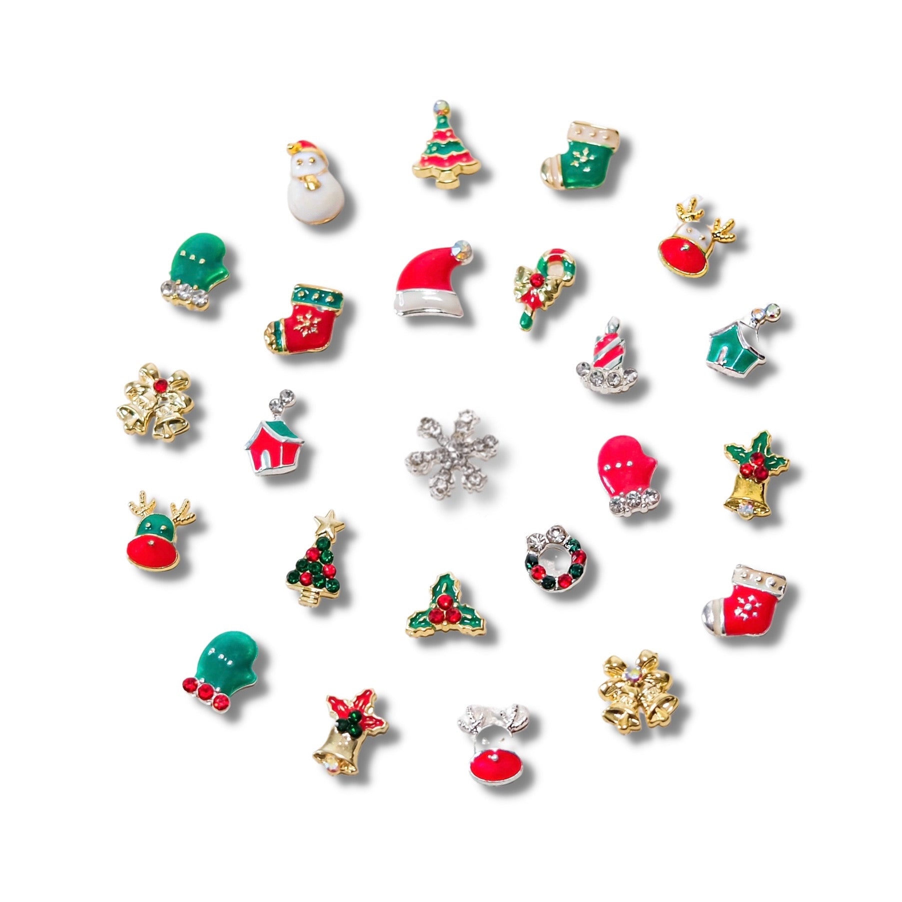 Christmas 3D Nail Charm Box - 120PCS