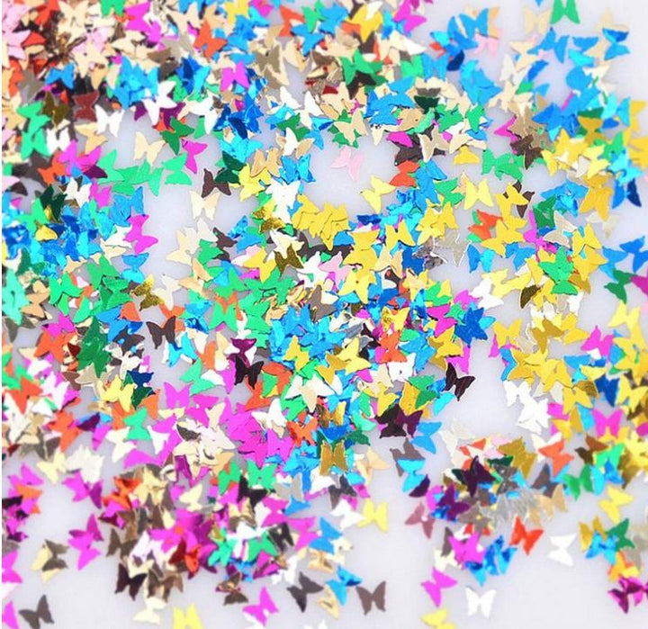 Religion Nail Supply 12 Colors Butterfly Glitter Nail Sequins