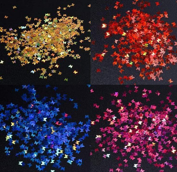 Religion Nail Supply 12 Colors Butterfly Glitter Nail Sequins