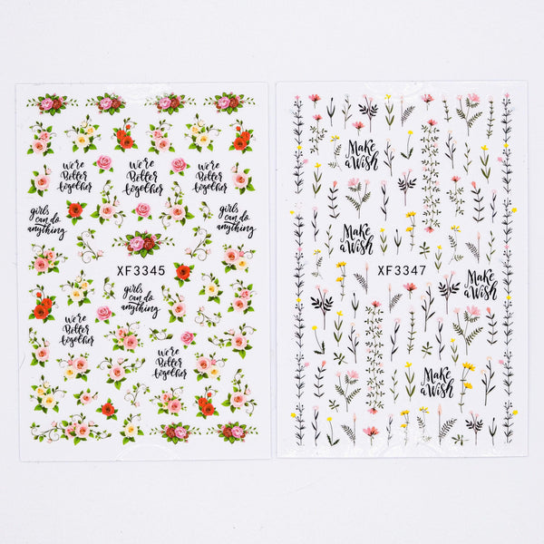 Religion Nail Supply Flower Stickers